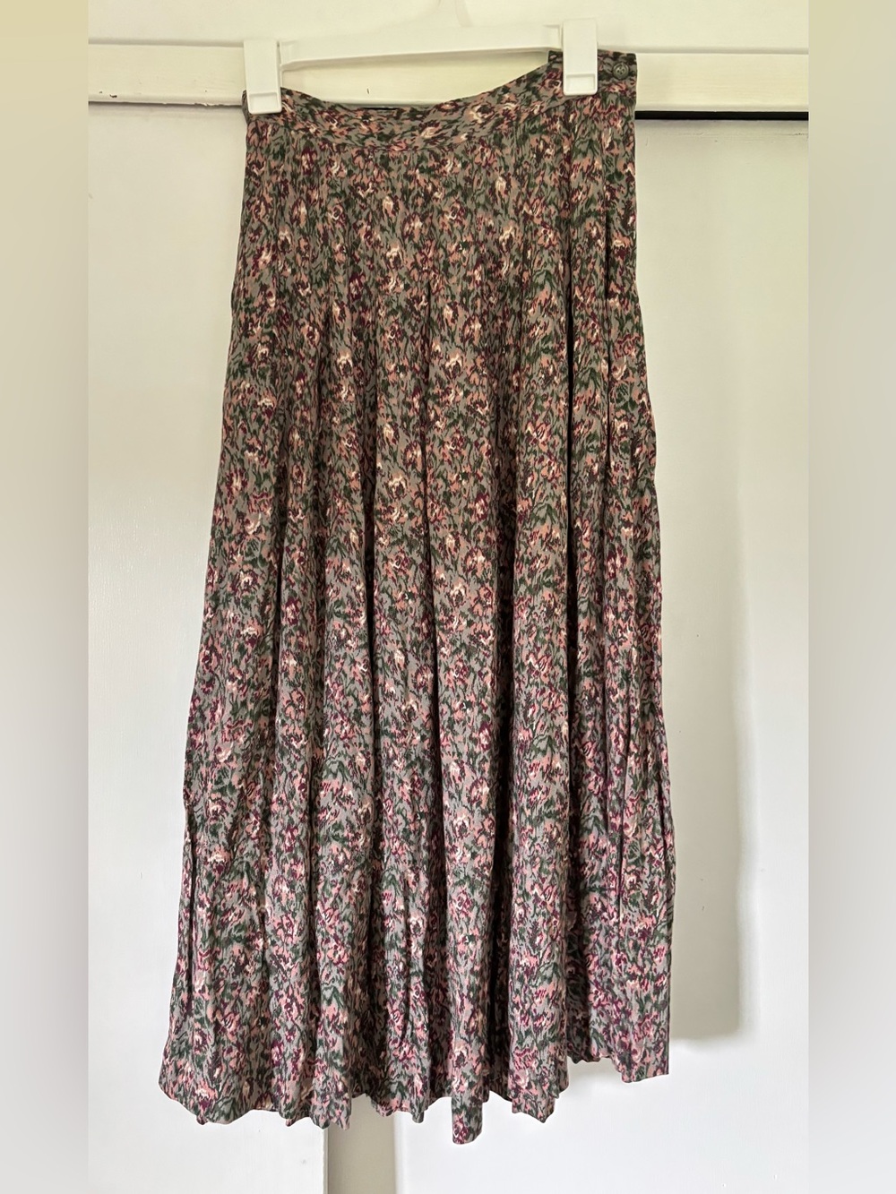 Vintage Herman Geist Floral Maxi Midi Skirt Full Flowing Boho Cottagecore